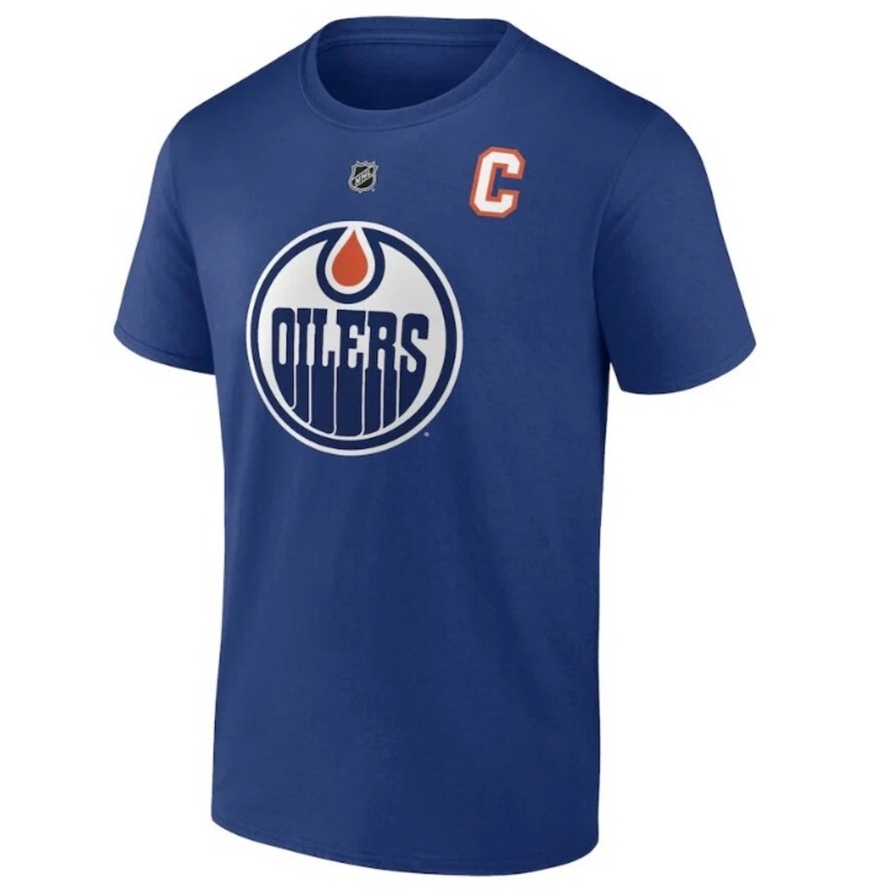 NHL Youth‎ Royal Blue Edmonton Oilers Connor McDavid TShirt Size 18/20 XL NWT